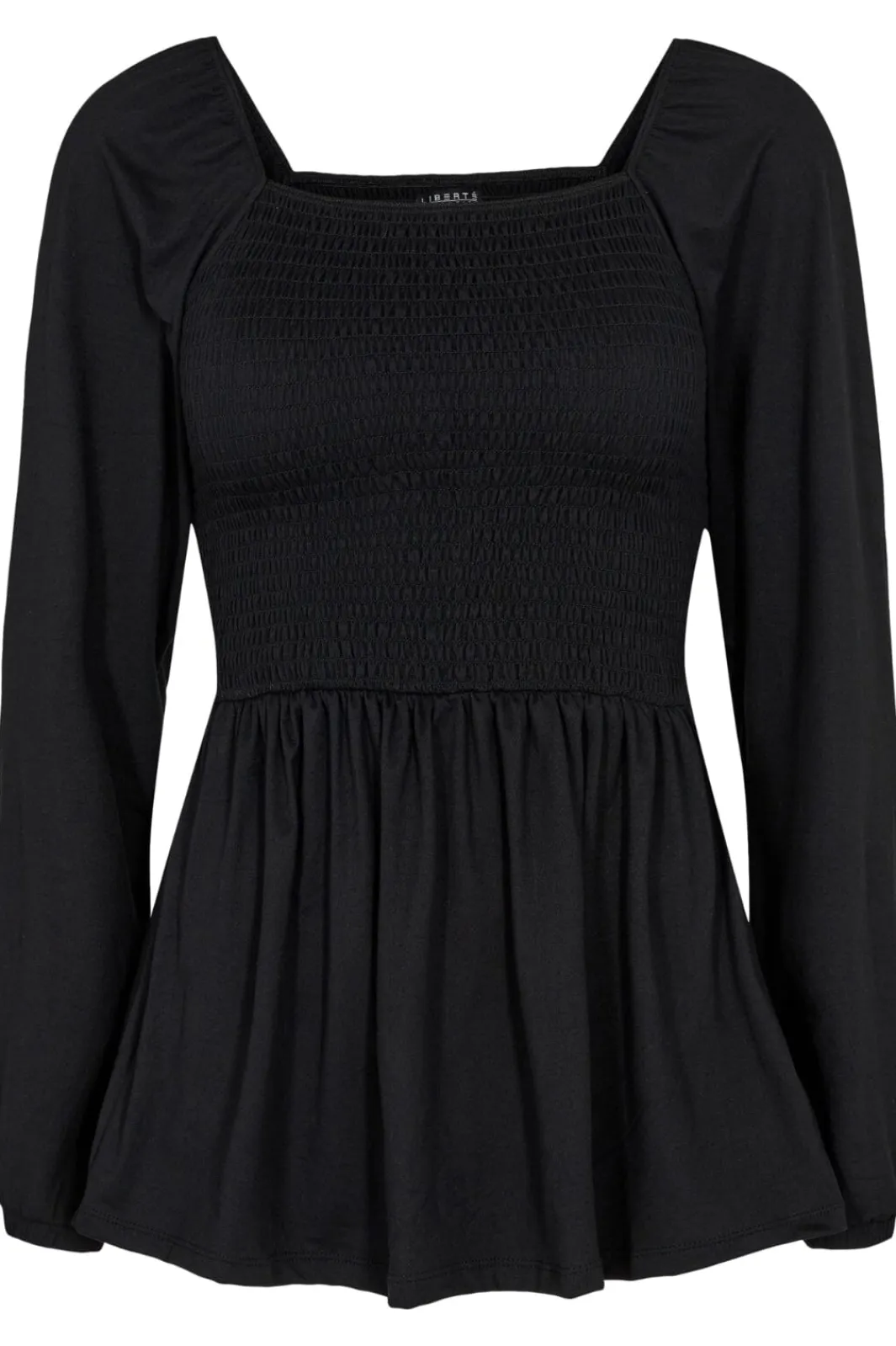 Hot Liberte Alma-Ls-Smock-Top Black