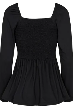 Hot Liberte Alma-Ls-Smock-Top Black