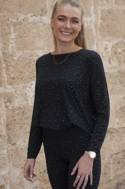 New Liberte Alma-Ls-Top Black Simili