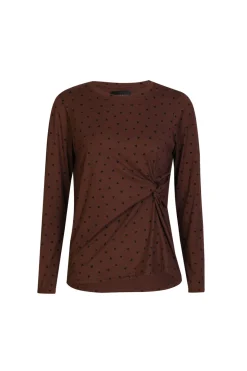 Outlet Liberte Alma-Ls-Twist-Top 22148 Brown Black Heart