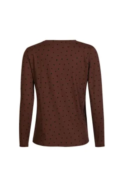 Outlet Liberte Alma-Ls-Twist-Top 22148 Brown Black Heart
