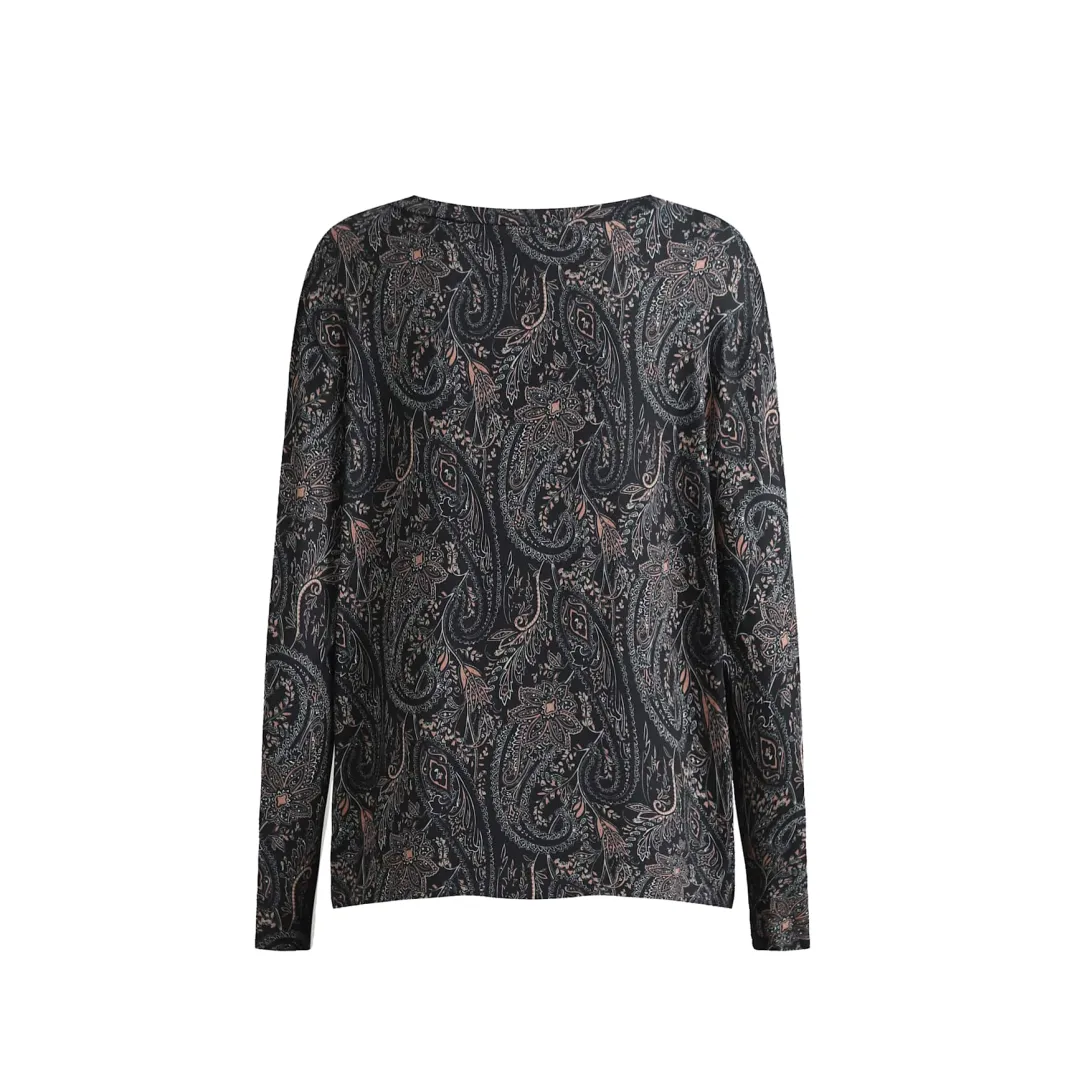 Sale Liberte Alma-Ls-U-Tshirt 22146 Night Sky Paisley