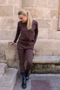 Hot Liberte Alma-Pants (Fleece) 9350 Brown
