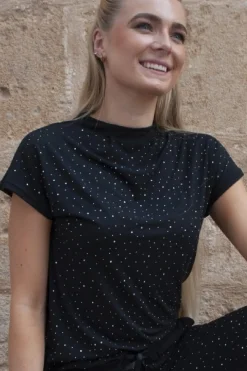 New Liberte Alma-Top Black Simili
