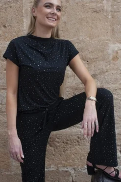 New Liberte Alma-Top Black Simili