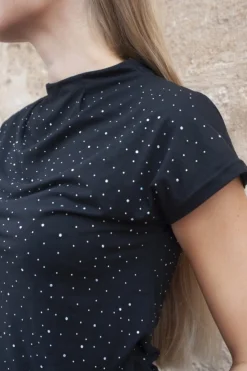 New Liberte Alma-Top Black Simili