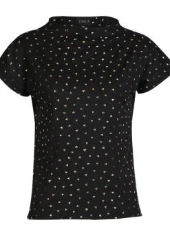 Outlet Liberte Alma-Top 9501 Black Gold Heart