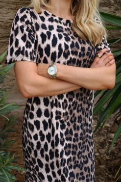 Outlet Liberte Alma-Tshirt-Dress 9562 Big Lux Leo Fossil