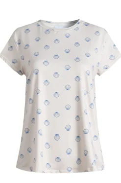 Liberte Alma-U-Tshirt 9581 Ivory Cobolt Shell