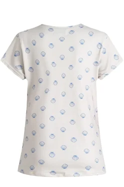 Liberte Alma-U-Tshirt 9581 Ivory Cobolt Shell