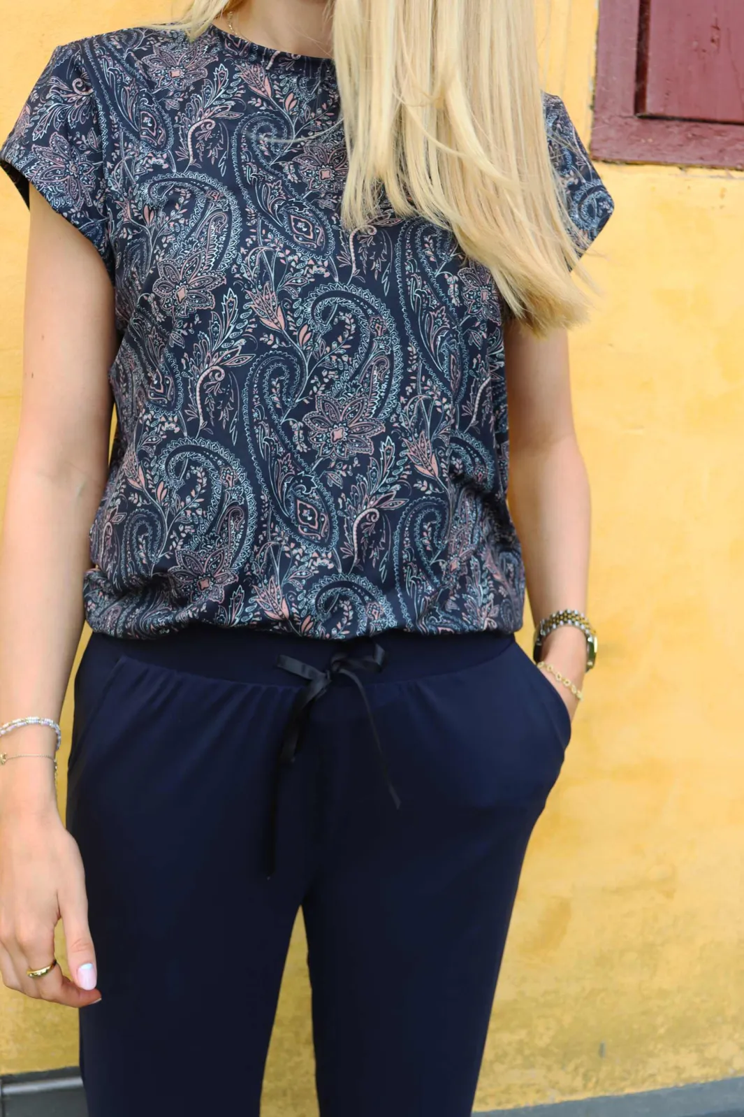 Clearance Liberte Alma-U-Tshirt 9581 Night Sky Paisley