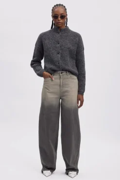 Discount Gestuz Alphagz Short Cardigan 106286 Charcoal Melange