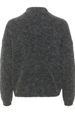 Discount Gestuz Alphagz Short Cardigan 106286 Charcoal Melange
