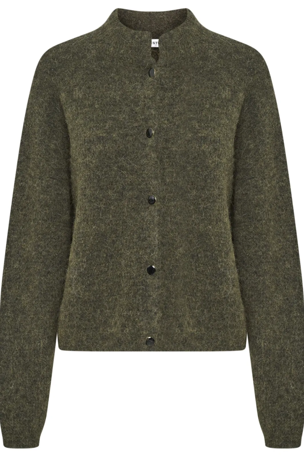Hot Gestuz AlphaGZ Short Cardigan NOOS Dark Olive Melange