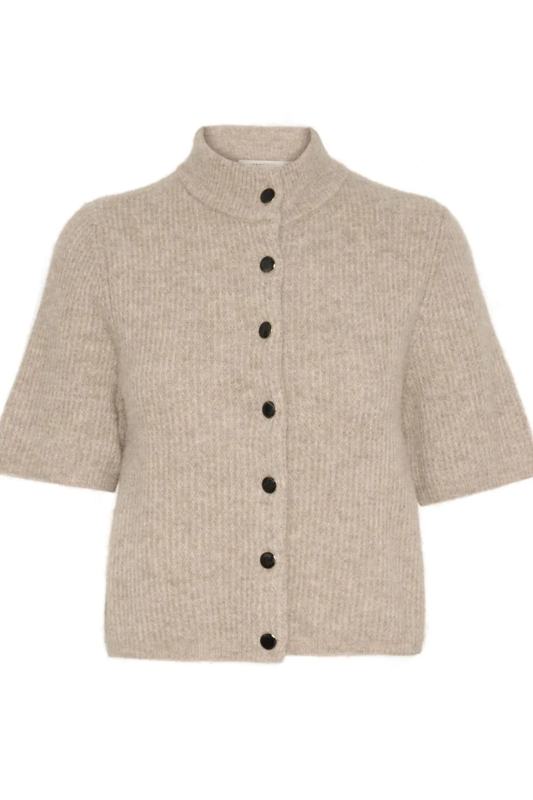 Clearance Gestuz Alphagz Ss Short Cardigan 1512141 Warm Sand Melange