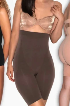 Clearance Lykkeland Ateliér Alturra Highwaist Shaping Shorts Chocolate