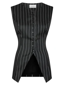 Best Yellow Lane Alva Stripe Waistcoat 165673 100