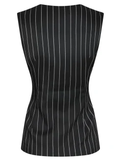 Best Yellow Lane Alva Stripe Waistcoat 165673 100