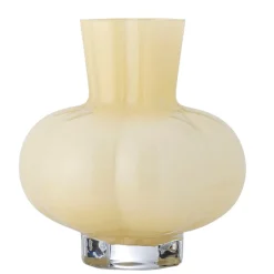 Discount Bloomingville Alyssa Vase, Gul, Glas 82061390 Yellow