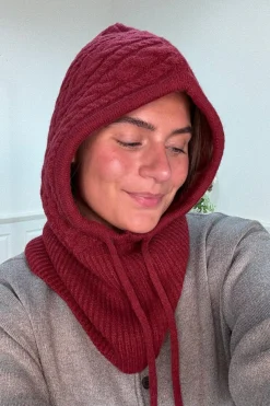 Clearance A-bee Amanda Balaclava Dark Red