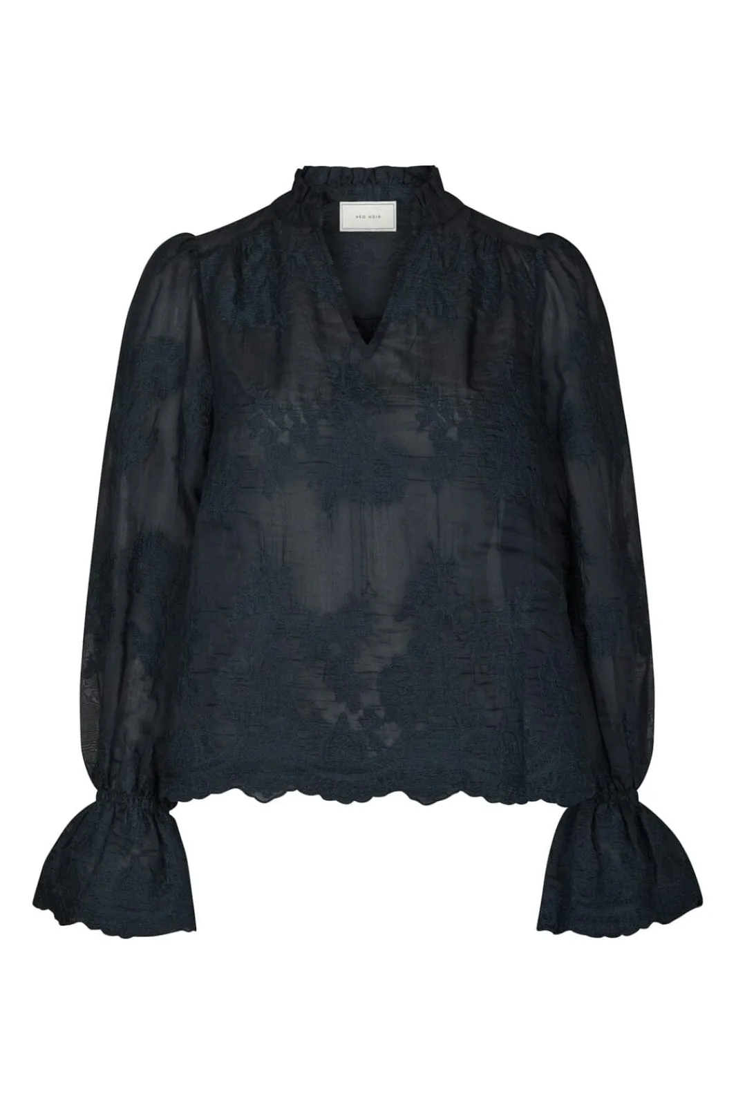 New Neo Noir Amara Big Embroidery Blouse 163032 141