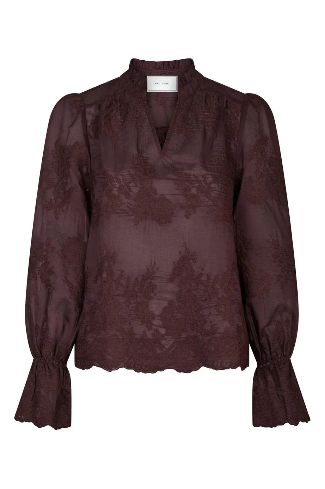 Outlet Neo Noir Amara Big Embroidery Blouse 163032 174