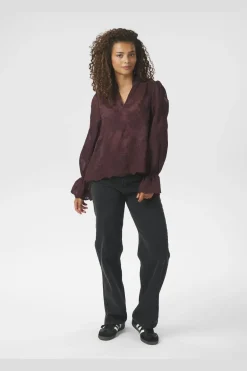 Outlet Neo Noir Amara Big Embroidery Blouse 163032 174