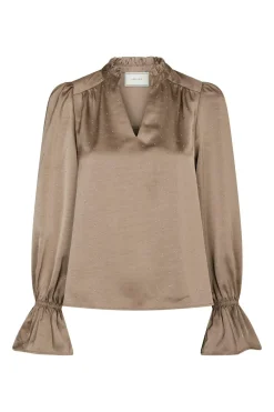 Best Neo Noir Amara Heavy Satin Bedaz Blouse 166578 811