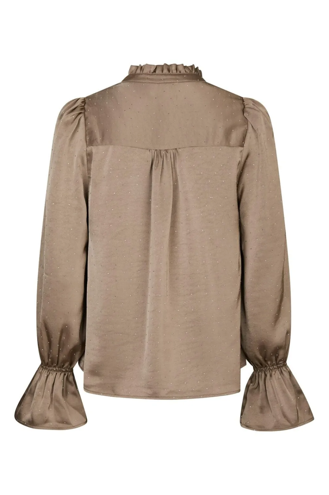 Best Neo Noir Amara Heavy Satin Bedaz Blouse 166578 811