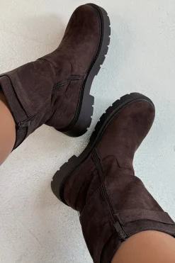 Clearance Bloom Amaryllis Boots Dark Maroon