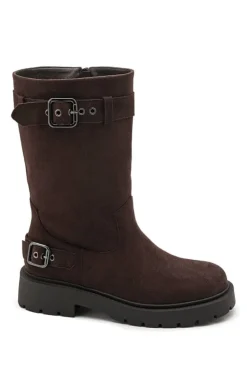 Clearance Bloom Amaryllis Boots Dark Maroon
