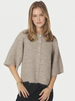 New Neo Noir Amaya Fluffy Knit Cardigan 167529 976
