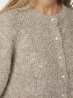 New Neo Noir Amaya Fluffy Knit Cardigan 167529 976