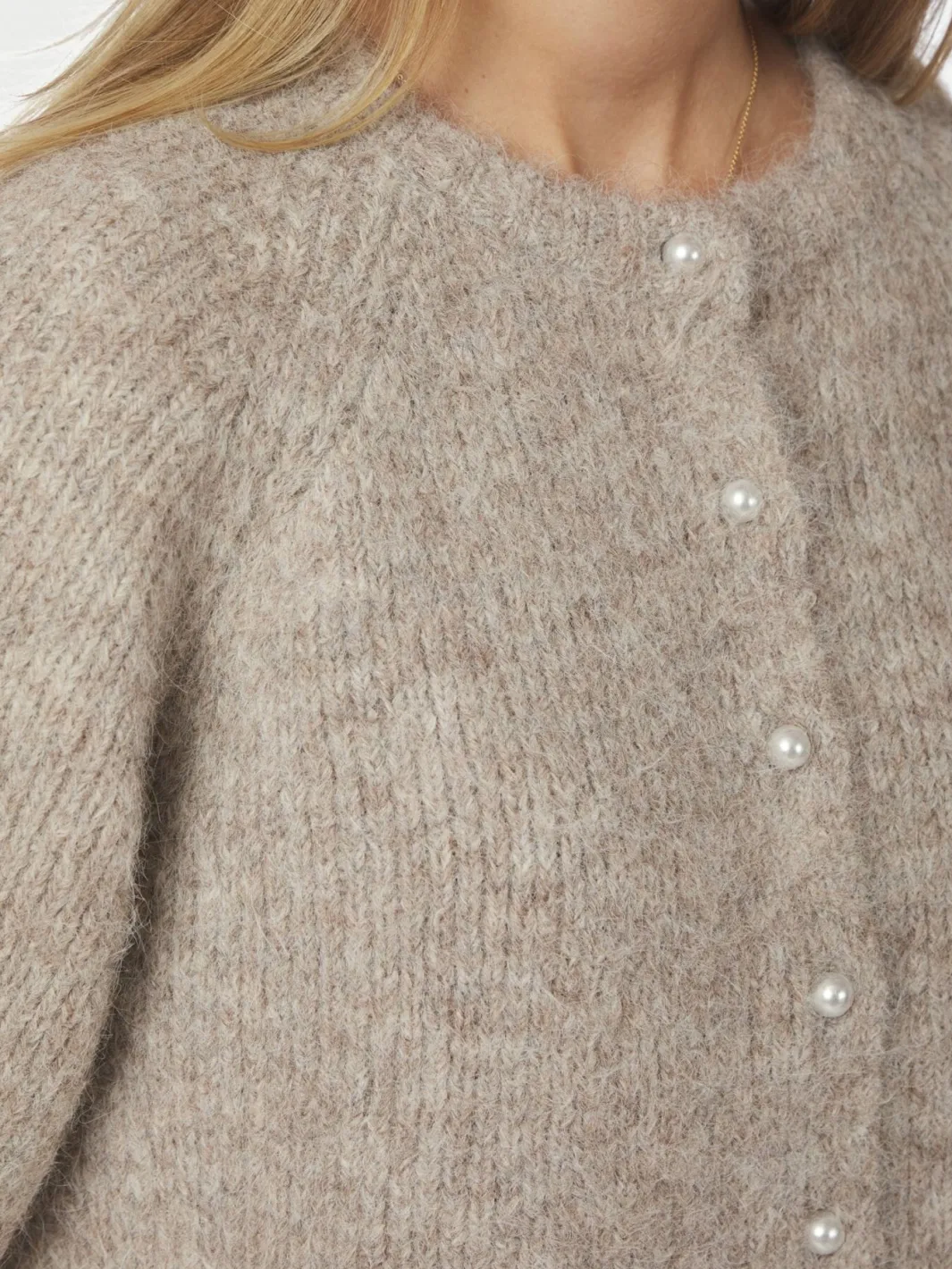 New Neo Noir Amaya Fluffy Knit Cardigan 167529 976
