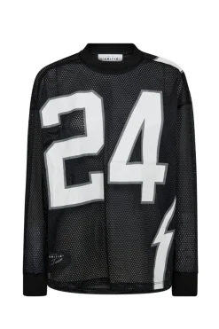 Clearance Haute L'Amitié American Football Ls Tee HL10049 Black