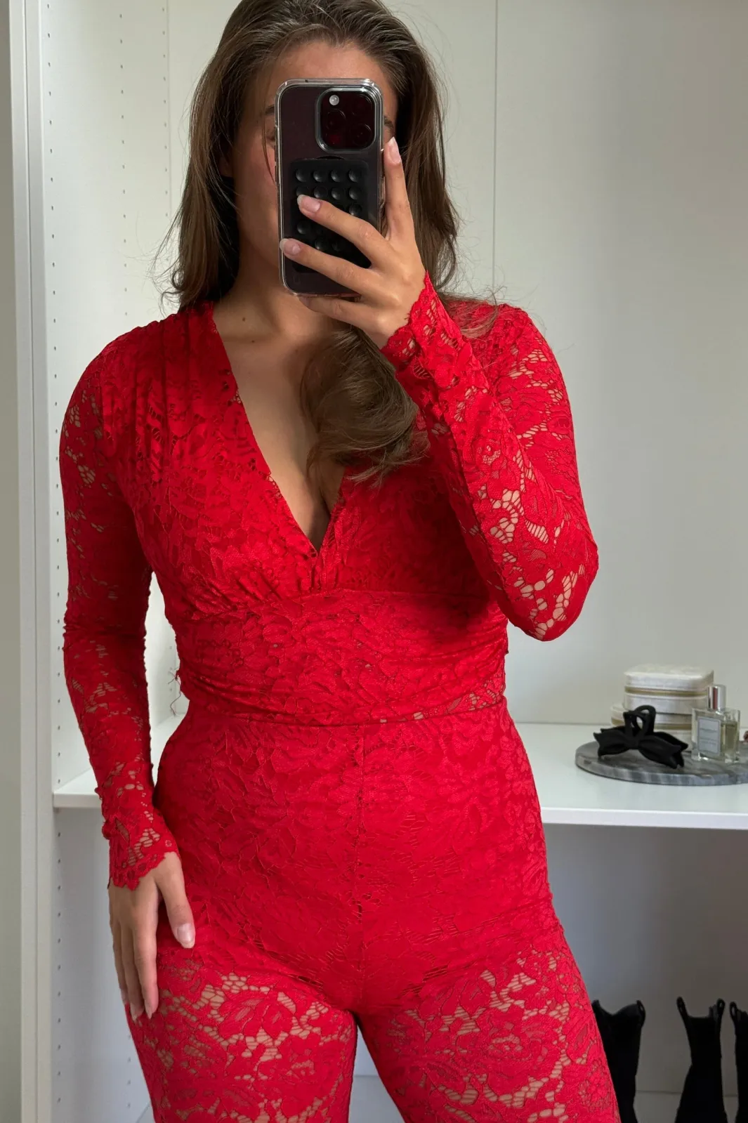 Outlet A-bee Anabella Bodystocking Red