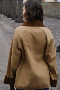 Neo Noir Anastacia Cord Jacket 162515 Dark Tan