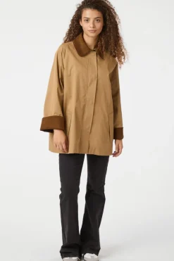 Neo Noir Anastacia Cord Jacket 162515 Dark Tan