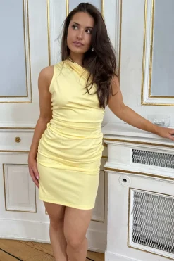 Hot BYIC Andreaic Dress A23944 Yellow