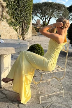 Best BYIC Andreaic Maxi Dress A23768 Yellow