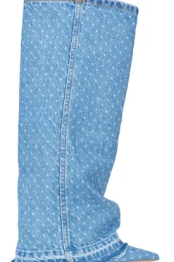 Custommade Anie Dotted Denim 414 Dusty Blue