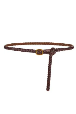 New Plissé Copenhagen Anika Belt Cognac