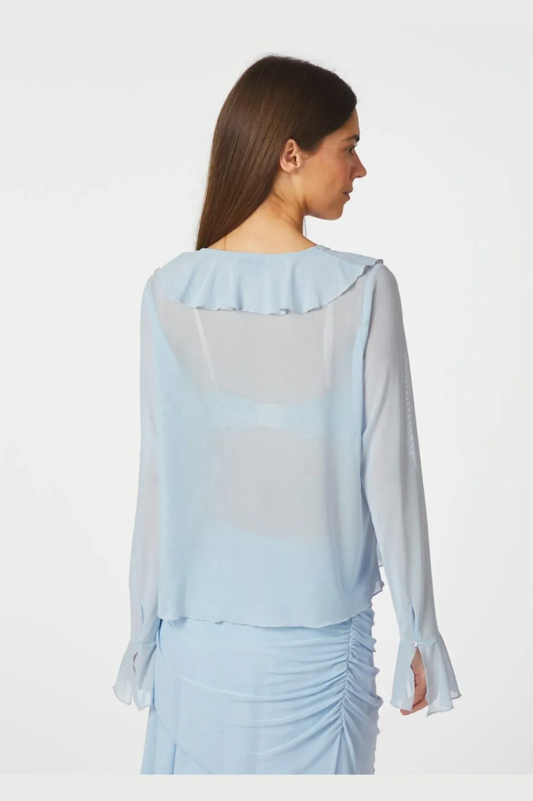 Best Neo Noir Anika Mesh Blouse 165644 145