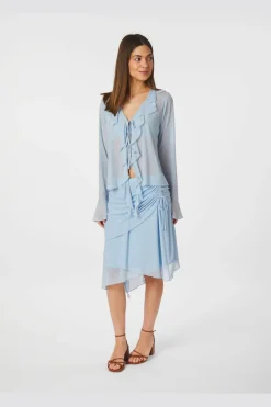 Best Neo Noir Anika Mesh Blouse 165644 145
