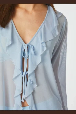 Best Neo Noir Anika Mesh Blouse 165644 145