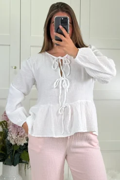 A-bee Annabelle Skjorte White