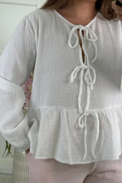 A-bee Annabelle Skjorte White