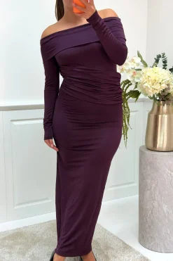 New A-bee Annelise Dress Plum