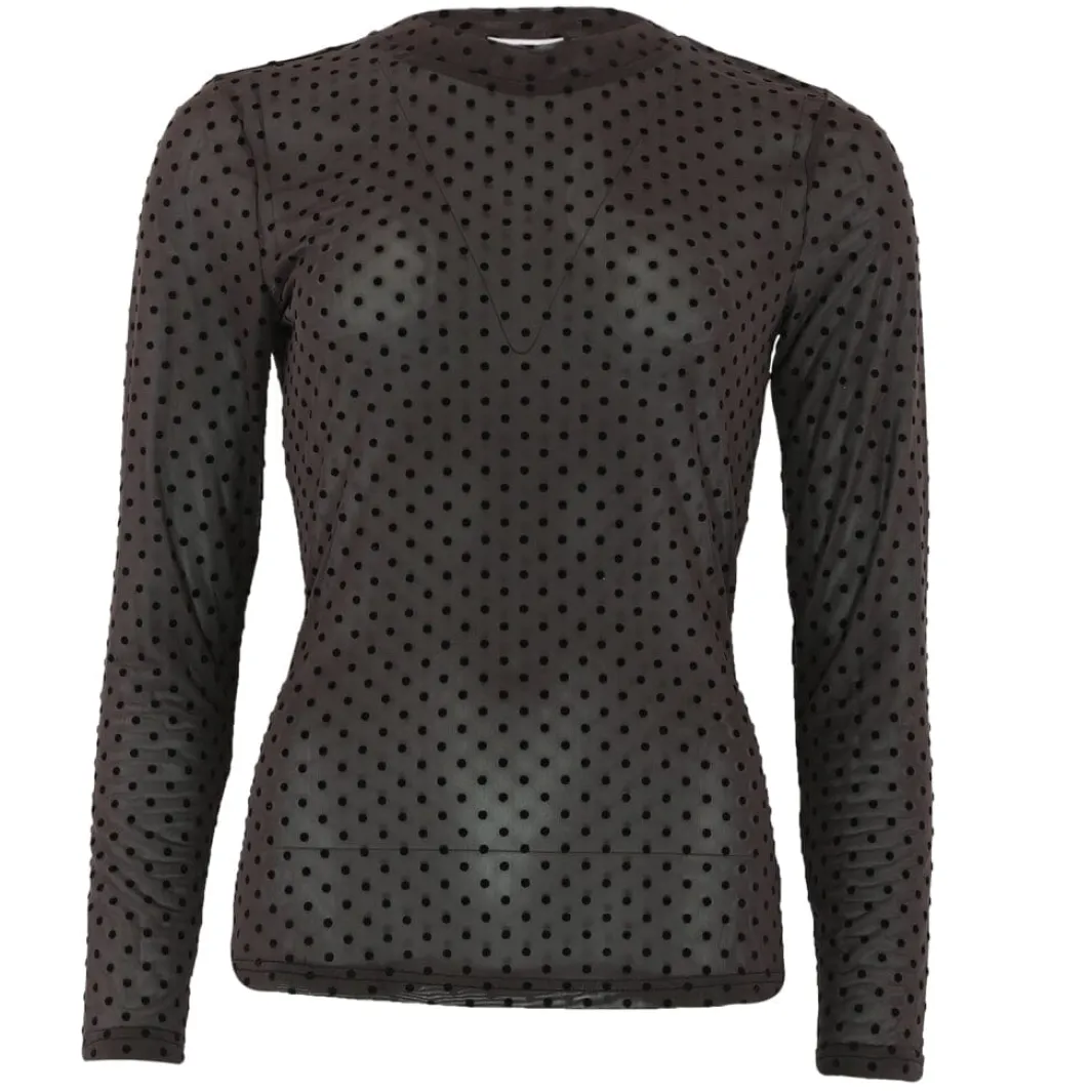 Continue Anni Mesh 15107 Brown With Black Dot