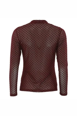 New Continue Annie Mesh Dott 15067 Bordaux Dot